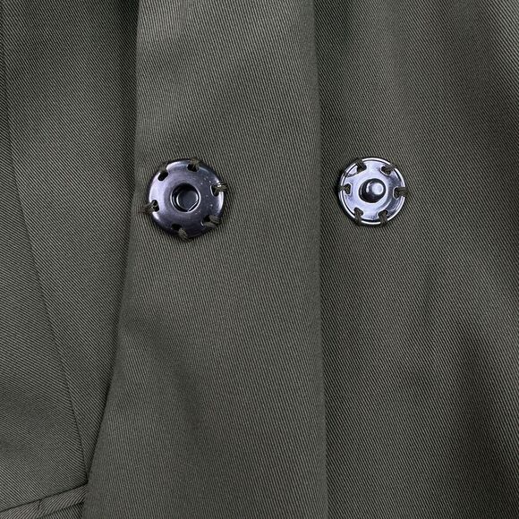 Eloquii Blazer Jacket sz 18 Army Green Belt Detail Peak Lapel Office Preppy NWT - Picture 10 of 12